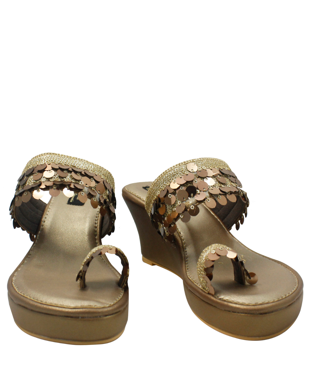 Antique Dangling Sequins Wedges
