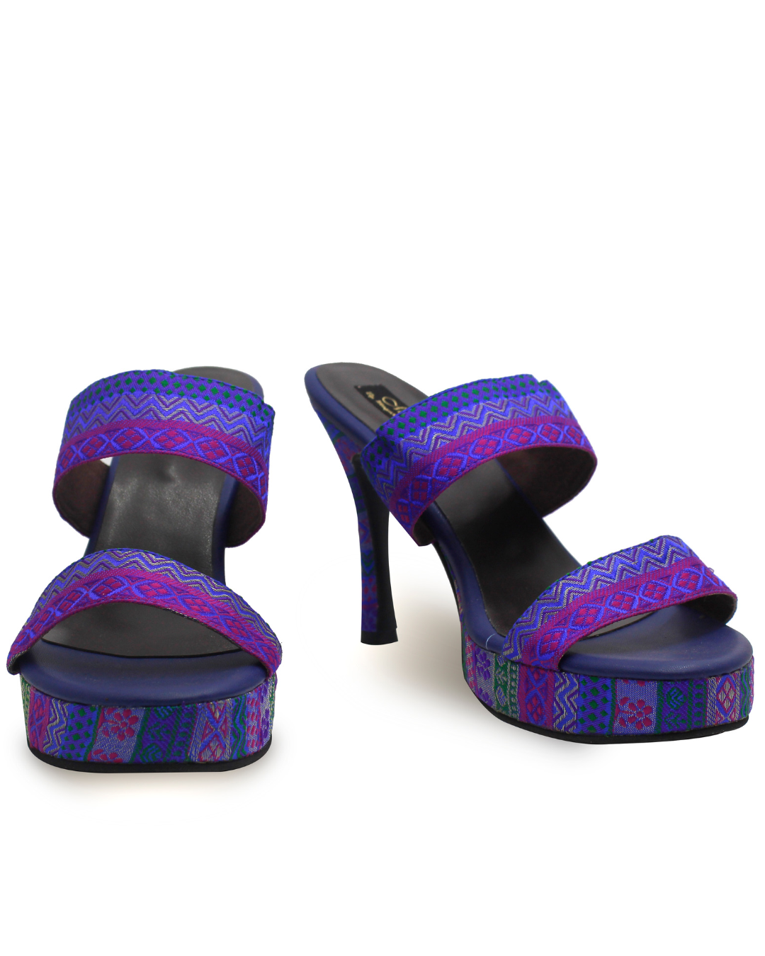 Brocade Heels With Lift