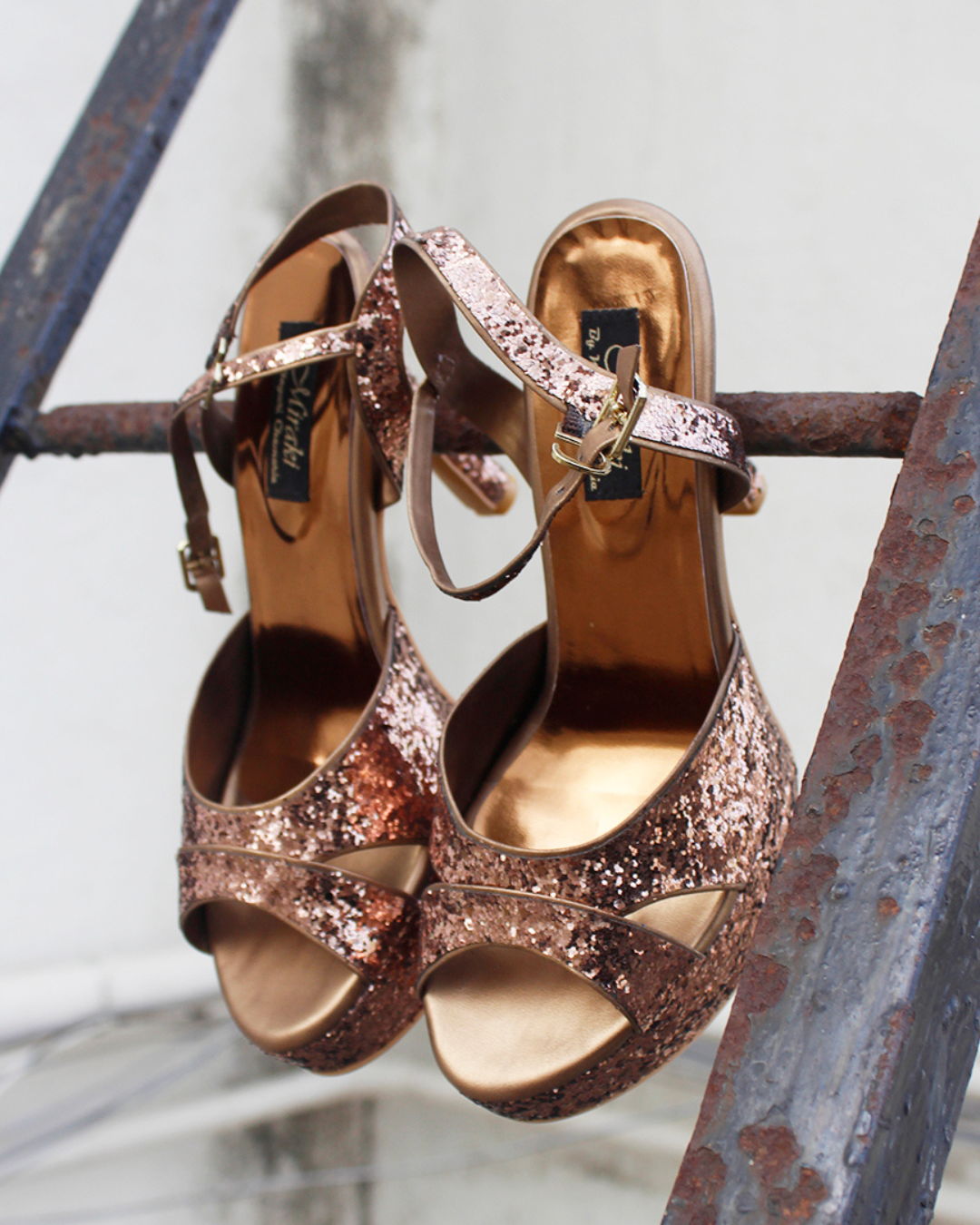 Antique Shimmer Lift Heels