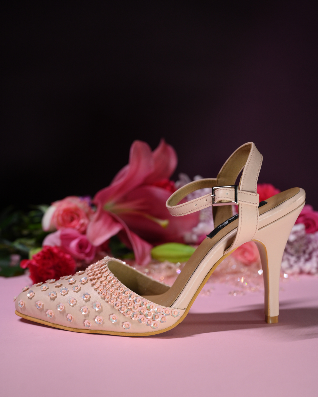 Pointed Toe Heels With Ankle Straps