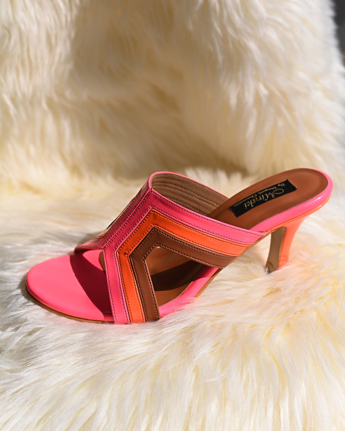 Neon Stiletto Slip-Ons