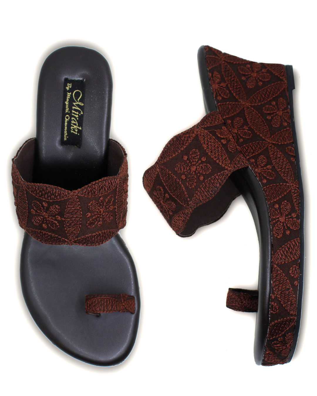 Brown Thread Work Wedges