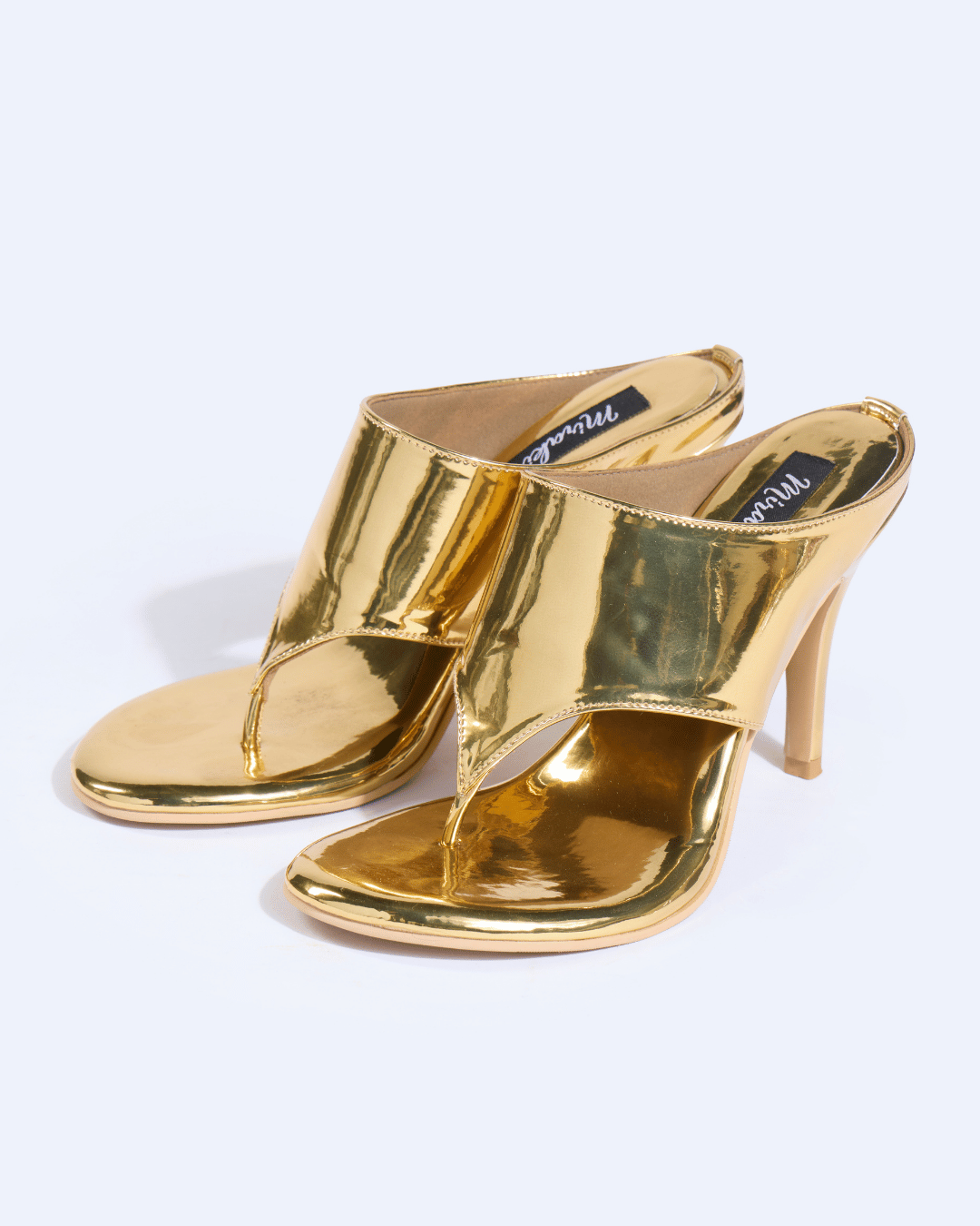 Liquid Gold Metallic Heels