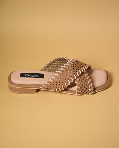 Nude Slip On Extra Soft Sandals