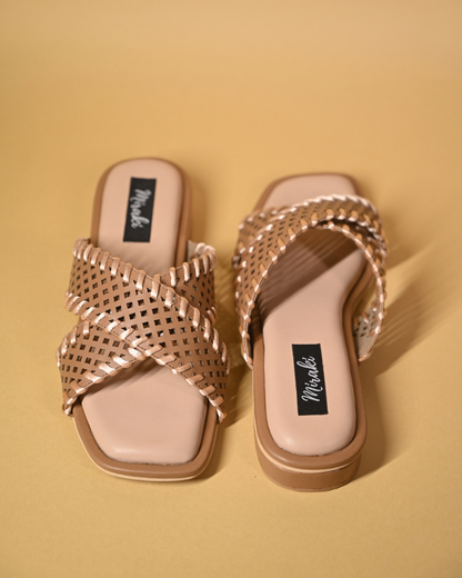 Nude Slip On Extra Soft Sandals