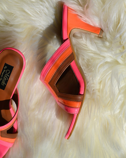 Neon Stiletto Slip-Ons