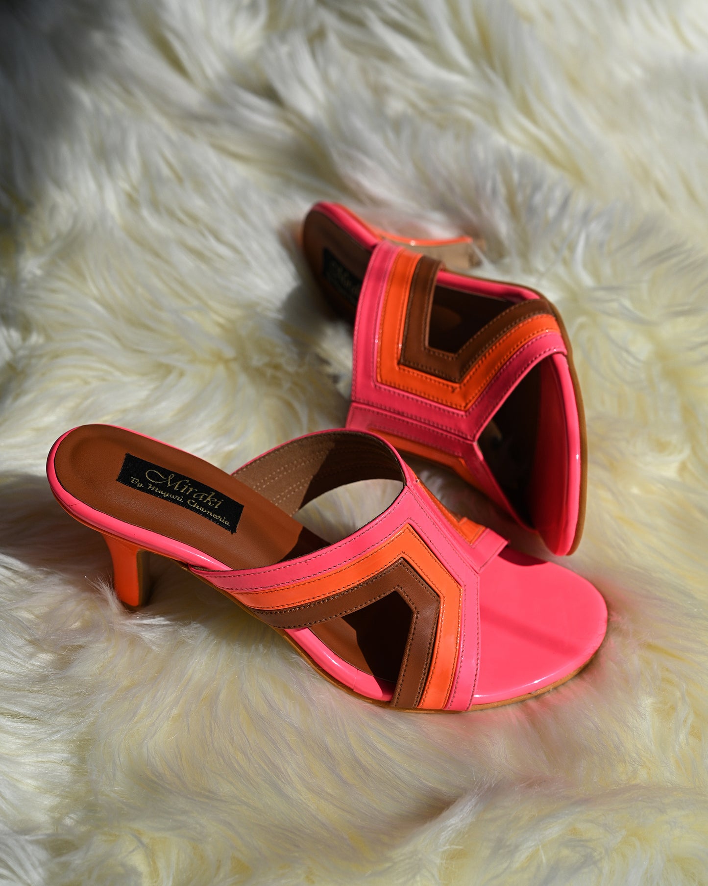 Neon Stiletto Slip-Ons