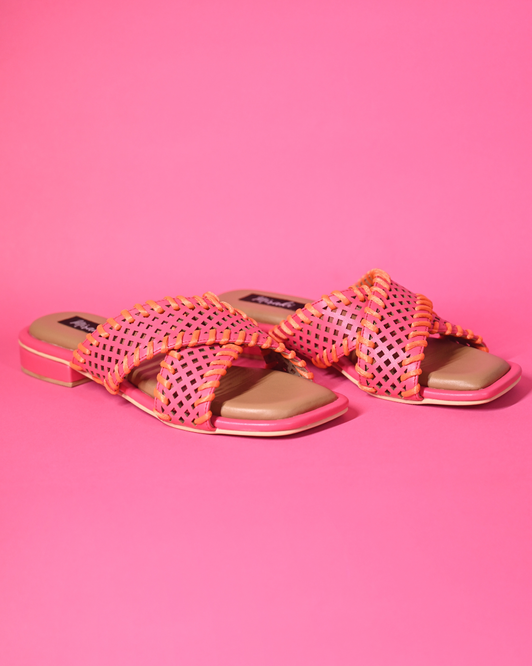 Bright Pink Slip On Extra Soft Sandals